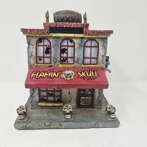 Hawthorne Village Flamin' Skull Tap Death Valley Rally Collection HALLOWEEN